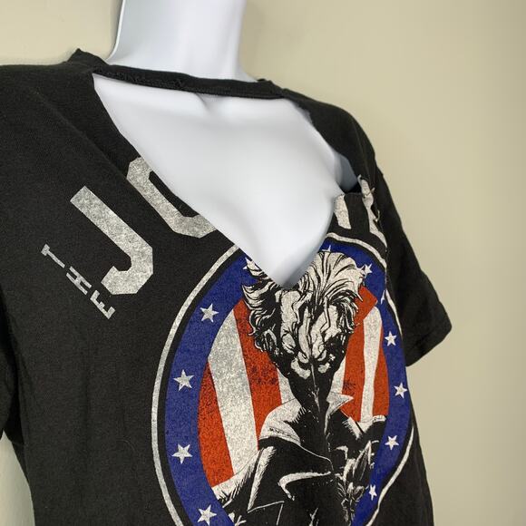 DC Comics The Joker Deep V Neck T-Shirt M - Picture 4 of 5